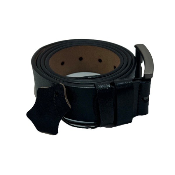BELT – Classic Genuine Leather – Midnight Black - Image 2