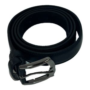 BELT – Urban Sleek Leather Belt – Jet Black