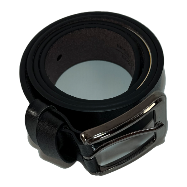 BELT – Elegance Leather Belt – Onyx Black - Image 2